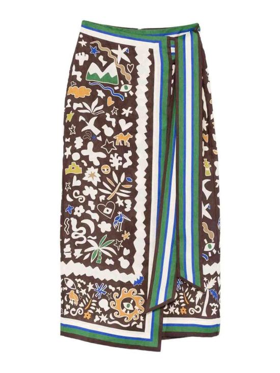 26SS 알레메 롱 스커트 6456SML Multicolour