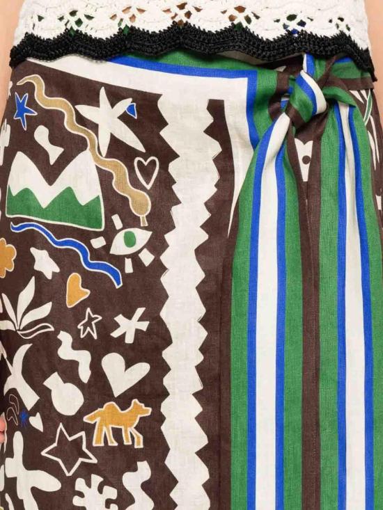 26SS 알레메 롱 스커트 6456SML Multicolour - ALEMAIS