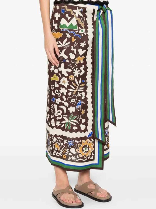 26SS 알레메 롱 스커트 6456SML Multicolour - ALEMAIS