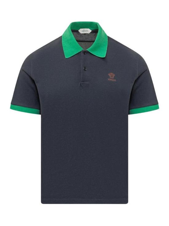 26SS 베르사체 폴로 티셔츠 10240311A176812U3I0 Blue
