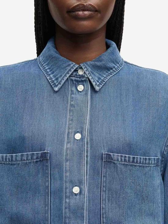 26SS 삼소앤삼소 셔츠 F26100095 Medium Wash - SAMSOE SAMSOE