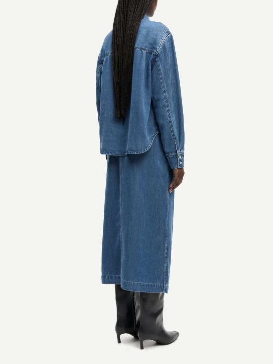 26SS 삼소앤삼소 셔츠 F26100095 Medium Wash - SAMSOE SAMSOE