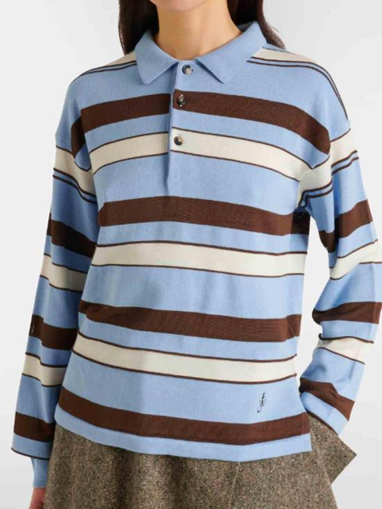 26SS JW앤더슨 폴로 티셔츠 KW1450YN0457829 Blue - JW ANDERSON