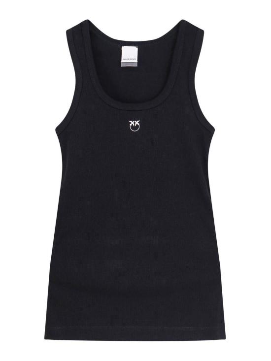 26SS 핑코 민소매 티셔츠 100807A338Z99 Black