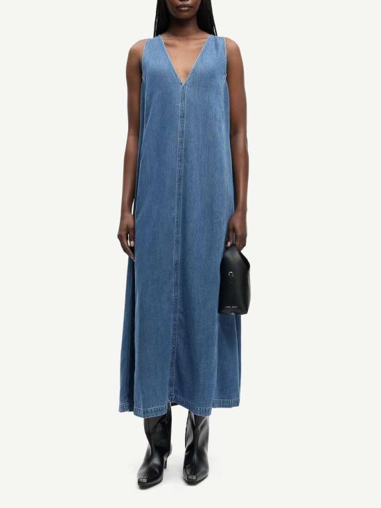 26SS 삼소앤삼소 롱 원피스 F26100094 Blue - SAMSOE SAMSOE