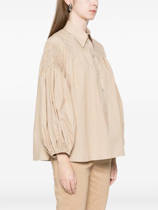 26SS 핑코 셔츠 106551A37HBOUQUETC36 Beige - PINKO