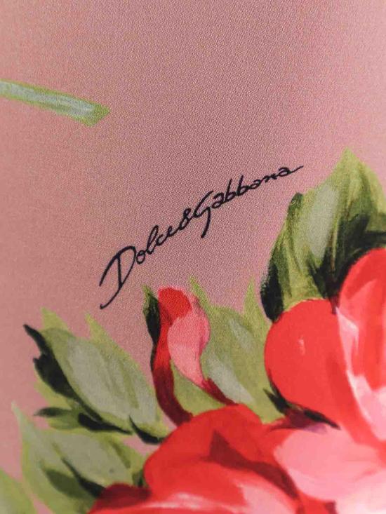 26SS 돌체앤가바나 로즈 부케 프린트 스트레이트 스커트 F4CS8TFSA8QHF5ZN Pink - DOLCE & GABBANA