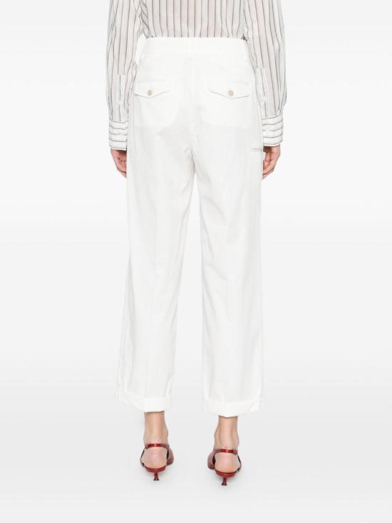 26SS 페세리코 수트 팬츠 A04865D01037002 White - PESERICO