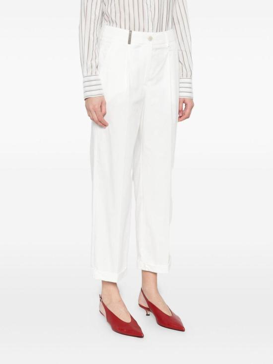 26SS 페세리코 수트 팬츠 A04865D01037002 White - PESERICO