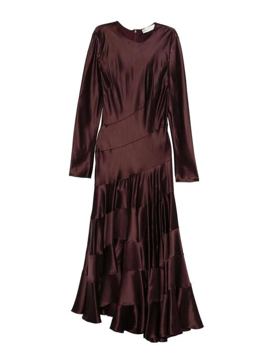 26SS 토리버치 롱 원피스 176403600 Dark Red