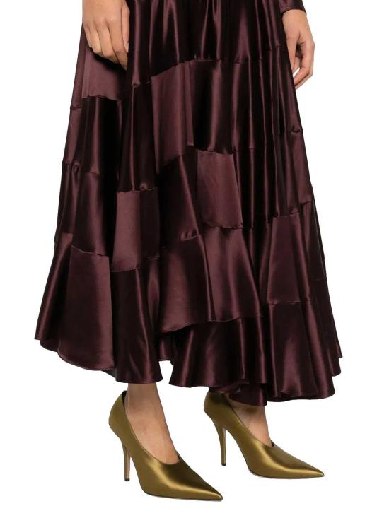 26SS 토리버치 롱 원피스 176403600 Dark Red - TORY BURCH