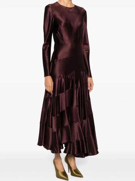 26SS 토리버치 롱 원피스 176403600 Dark Red - TORY BURCH