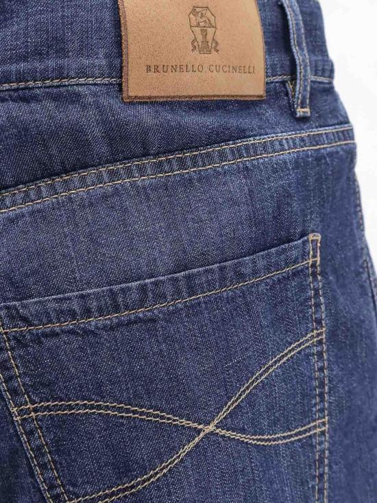 26SS 브루넬로 쿠치넬리 스트레이트 팬츠 MH263K2310C1485 Dark Wash - BRUNELLO CUCINELLI