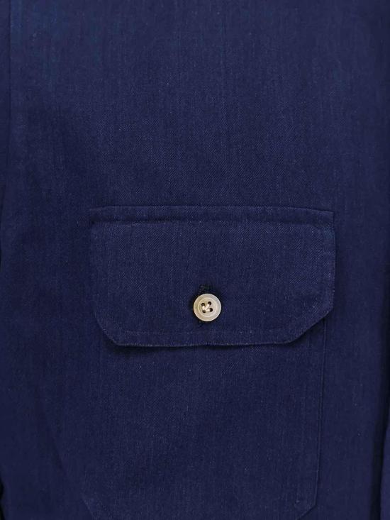 26SS 키톤 긴팔 셔츠 UCWMH0969501 Blue - KITON