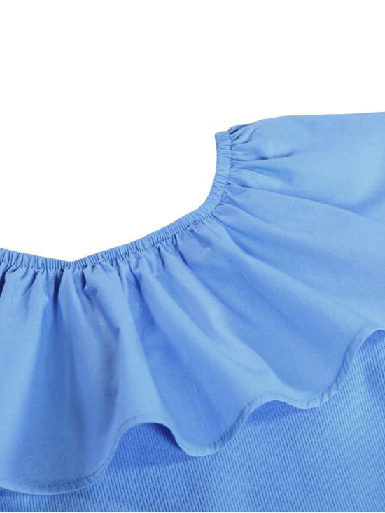 26SS [키즈] 몰로 티셔츠 2S26A204 5649 BLUE FLOWERS - MOLO