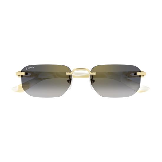 26SS 까르띠에 선글라스 CT0622S 004 GOLD IVORY GREY