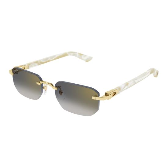 26SS 까르띠에 선글라스 CT0622S 004 GOLD IVORY GREY - CARTIER