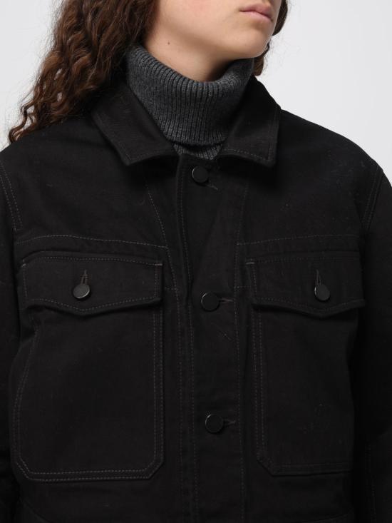 26SS 르메르 코튼 셔츠 자켓 OW1191 LD1055 999 BLACK DOM - LEMAIRE