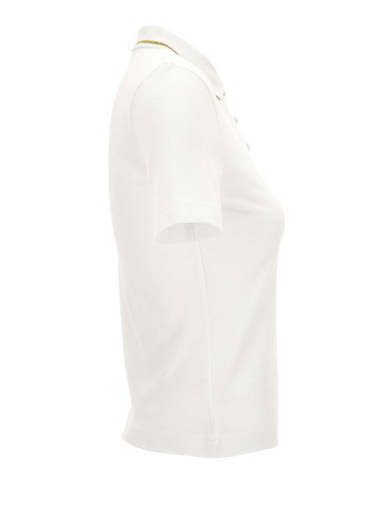 26SS 베르사체 폴로 티셔츠 80HAGT02 CJ01T G03 WHITE GOLD DOM - VERSACE