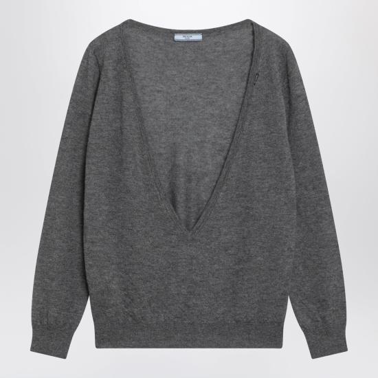 26SS 프라다 긴팔 티셔츠 P24C3GOOO19VK Grey