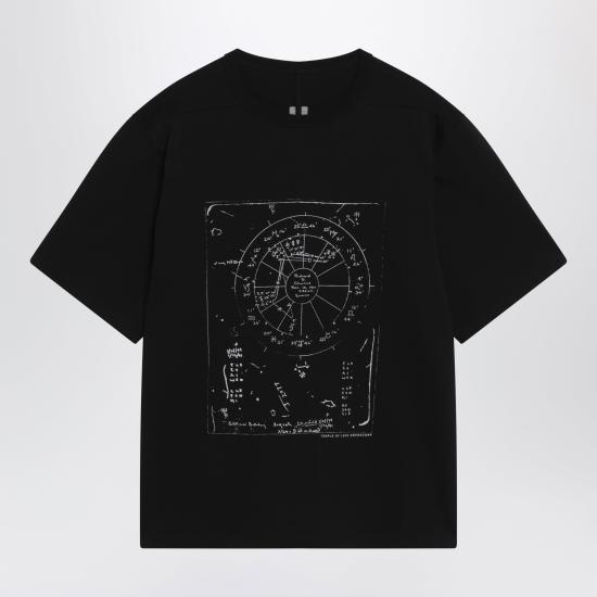 26SS 릭 오웬스 반팔 티셔츠 RR01F2232JAEP13 Black