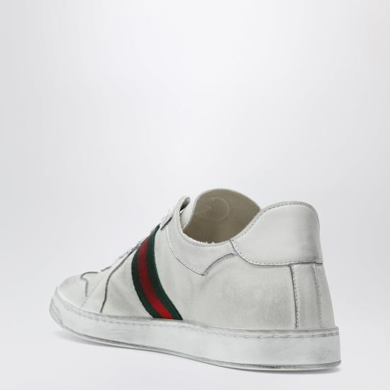 26SS 구찌 스트레치 로우 탑 스니커즈 864140AAGFF White - GUCCI