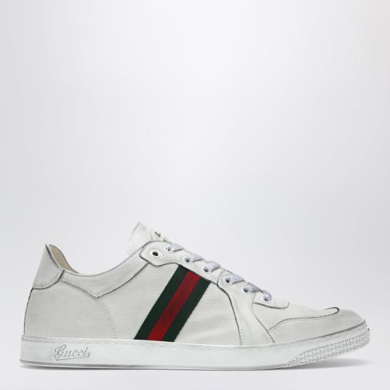 26SS 구찌 스트레치 로우 탑 스니커즈 864140AAGFF White