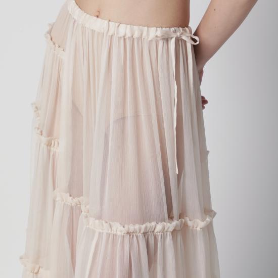 26SS 드리스 반 노튼 롱 스커트 108423040 White - DRIES VAN NOTEN