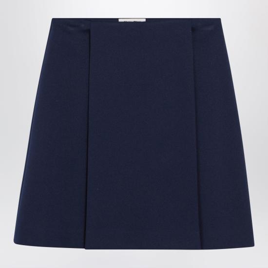 26SS 미우미우 테크니컬 저지 스커트 MG2679OOO14OA Blue