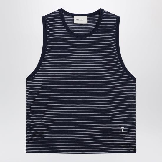 26SS 아미 민소매 티셔츠 HTP820JE0212 Black