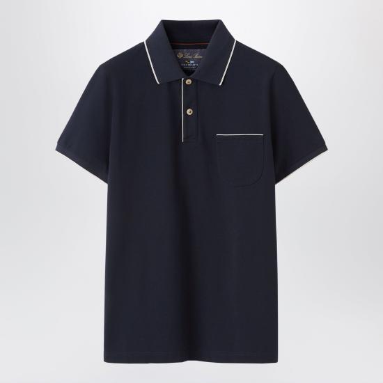 26SS 로로피아나 폴로 티셔츠 FAI0485CO Blue