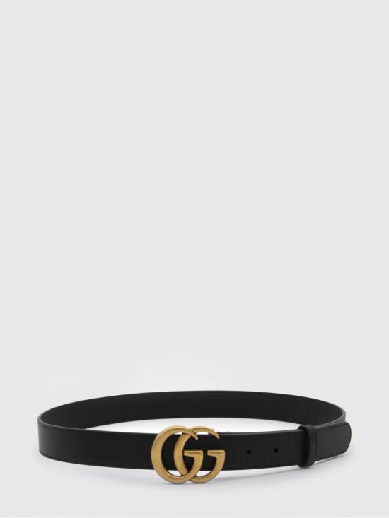 26SS 구찌 GG 마몽 씬 벨트 414516AP00T 1000 Black