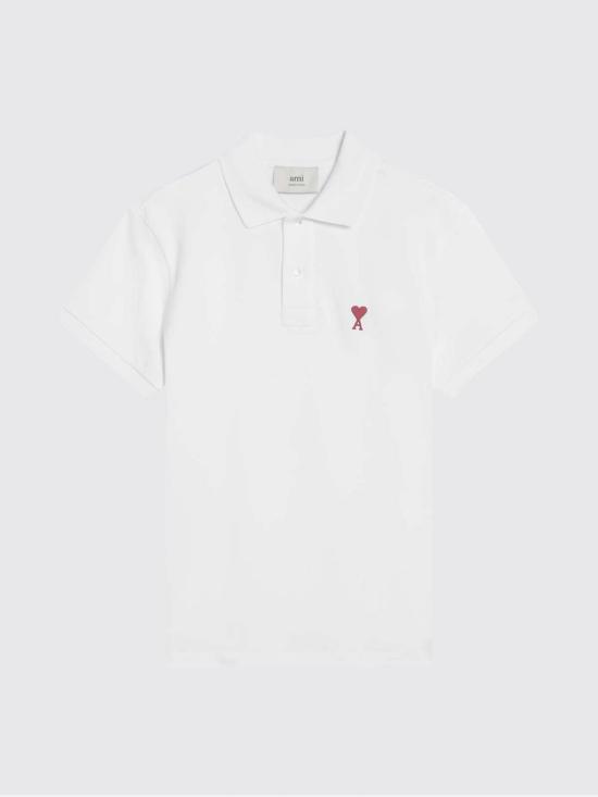 26SS 아미 폴로 티셔츠 BFUPL001760 100 White - AMI