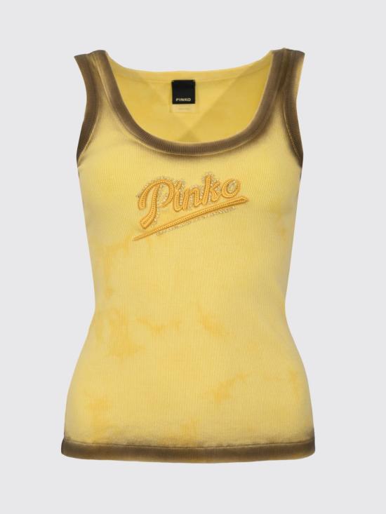 26SS 핑코 탑 107306A3H5 H47 Yellow - PINKO