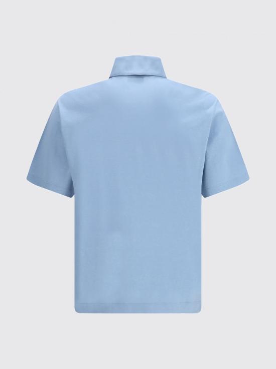 26SS 살바토레 페라가모 폴로 티셔츠 793775 002 Denim - SALVATORE FERRAGAMO