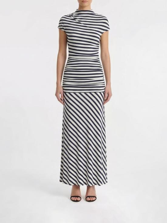 26SS 셀프 포트레이트 롱 원피스 SS26170XN NAVY Blue