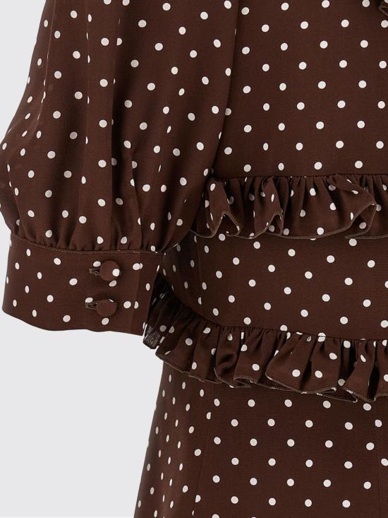 26SS 알레산드라리치 롱 원피스 FABX4297F4686 1659 Brown - ALESSANDRA RICH