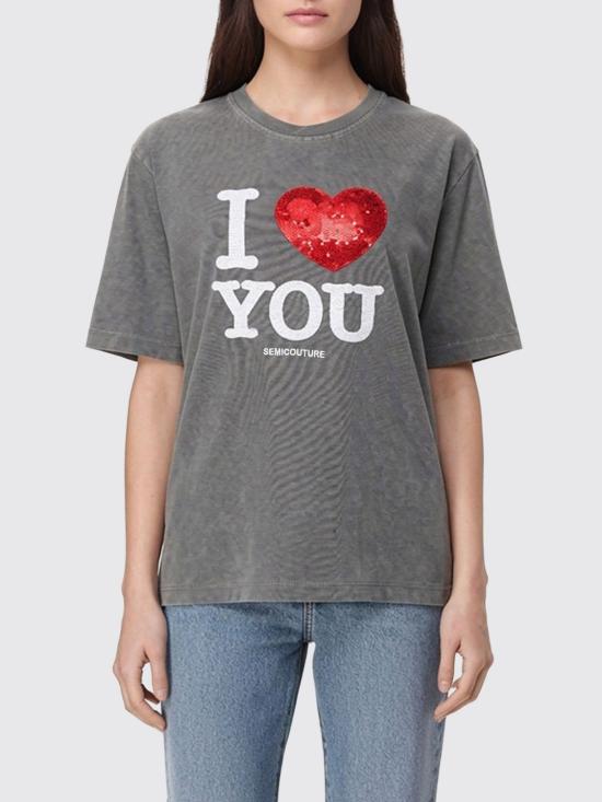 26SS 세미쿠튀르 반팔 티셔츠 Y6SJ07 Y220 Grey