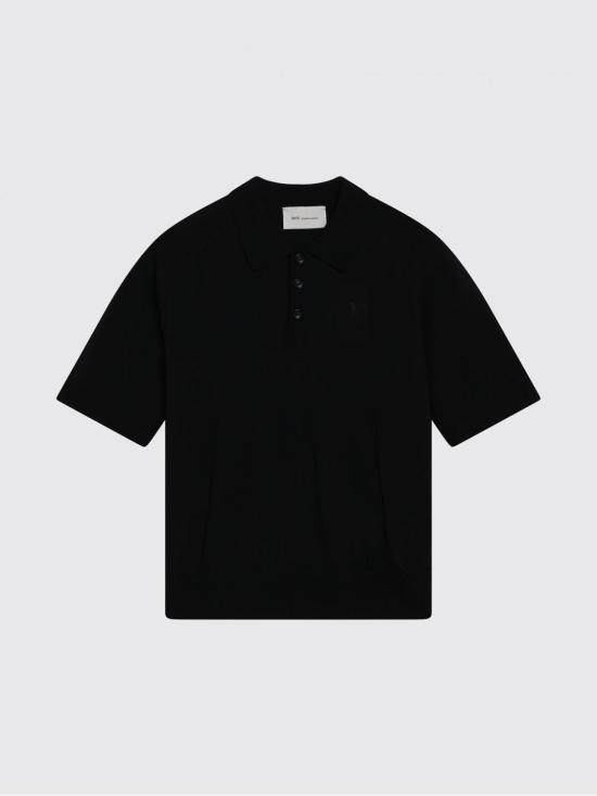26SS 아미 폴로 티셔츠 HPL438KN00390 180 Black - AMI