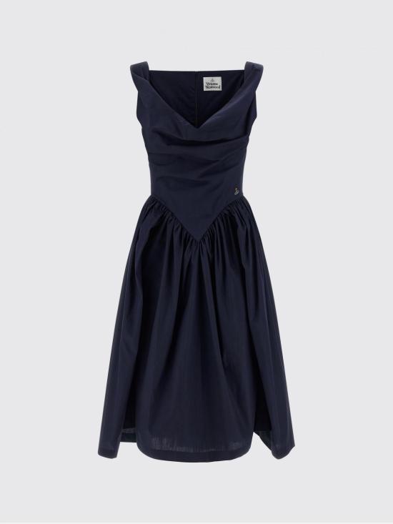 26SS 비비안웨스트우드 선데이 드레스 1101032ZW009QSW K410 Blue - VIVIENNE WESTWOOD