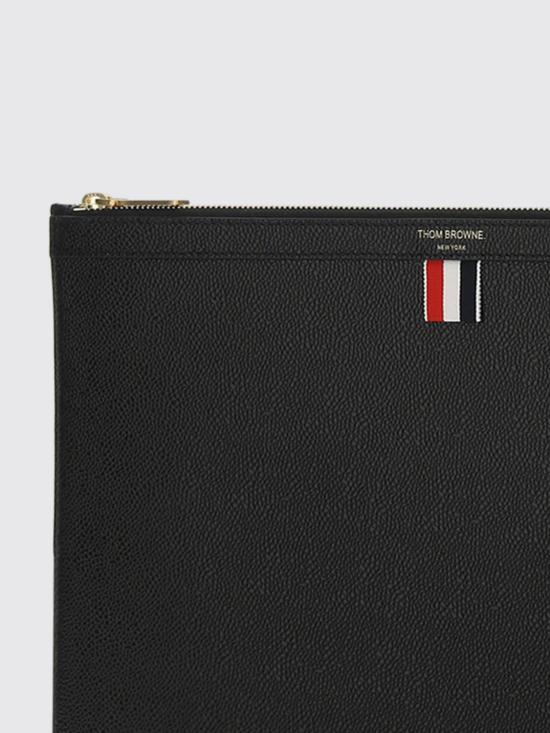 26SS 톰브라운 클러치/파우치 MAC021L98 001 Black - THOM BROWNE