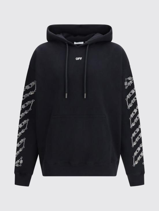 26SS 오프화이트 긴팔 티셔츠 44MBB085S26F005 0001 Black - OFF WHITE