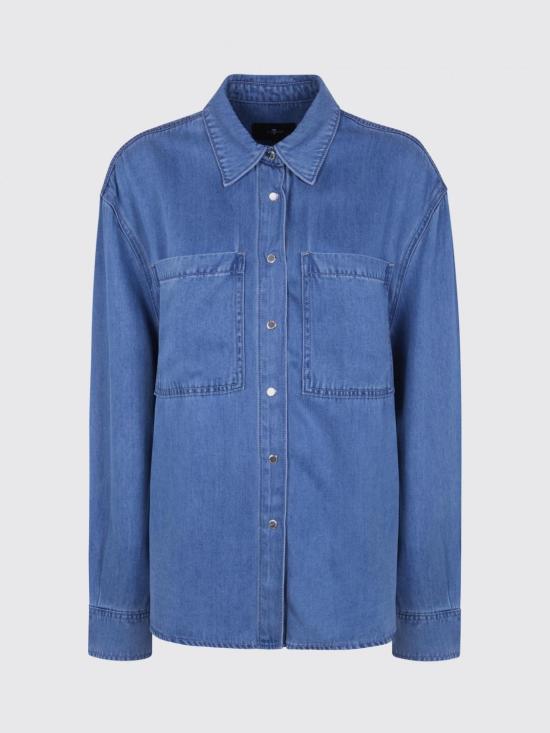 26SS 세븐포올맨카인드 셔츠 7U1L0010 3C3 Blue - 7 FOR ALL MANKIND