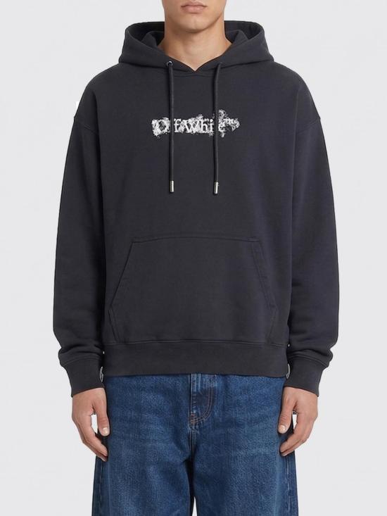 26SS 오프화이트 긴팔 티셔츠 44MBB085S26F00H 0001 Black