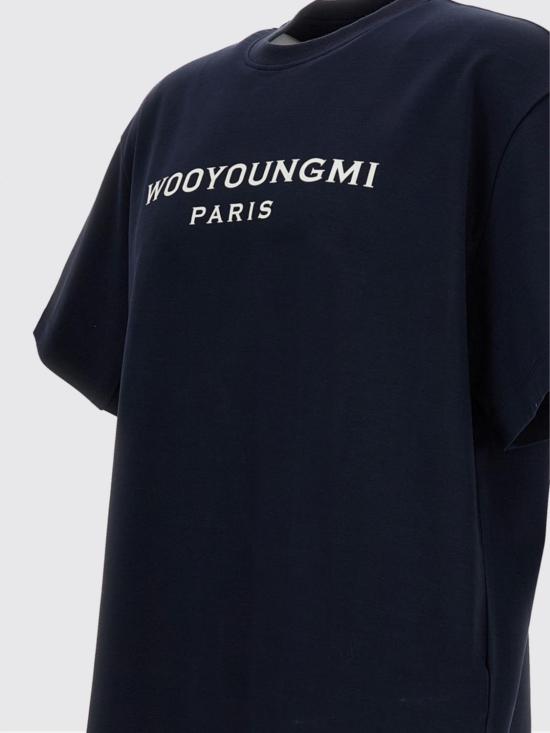 26SS 우영미 반팔 티셔츠 W261TS02 704N Blue - WOOYOUNGMI