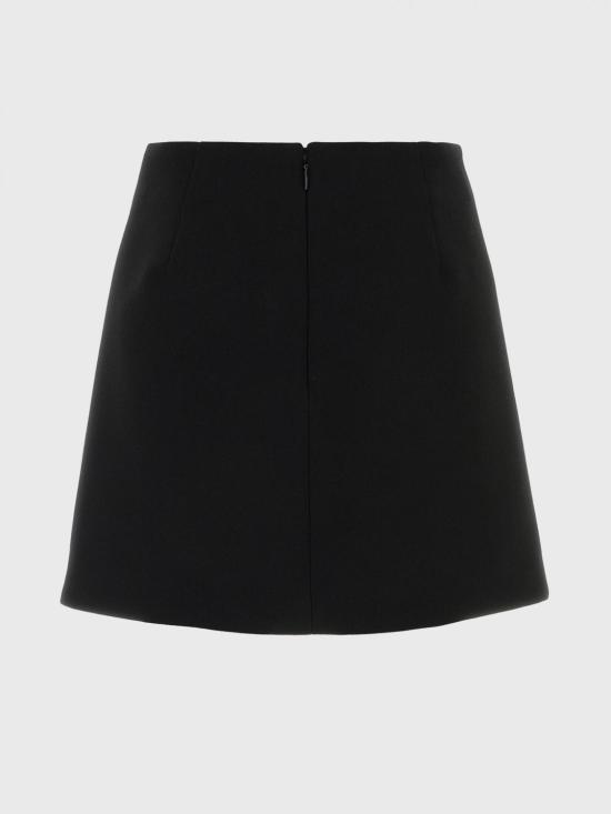 26SS 구찌 크레이프 울 더블 G 버튼 스커트 864526ZACKN 1000 Black - GUCCI