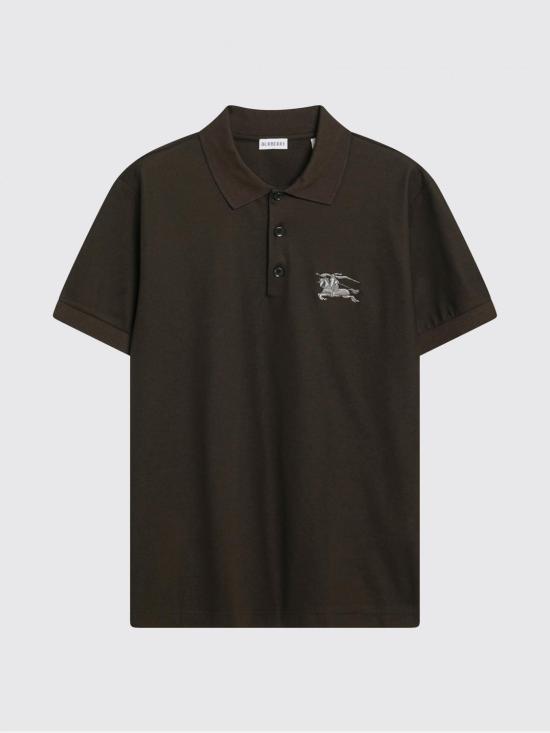 26SS 버버리 메탈릭 EKD 코튼 폴로 셔츠 8119010 Green - BURBERRY