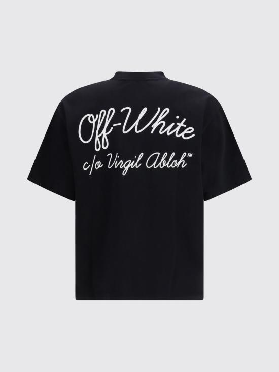 26SS 오프화이트 반팔 티셔츠 44MAA120C9J00D1 1001 Black - OFF WHITE