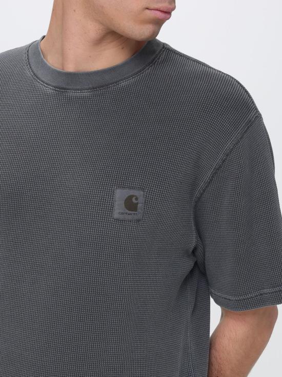 26SS 칼하트 WIP 숏슬리브 넬슨 와플 티셔츠 I036185 89GD Black - CARHARTT WIP