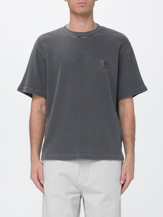 26SS 칼하트 WIP 숏슬리브 넬슨 와플 티셔츠 I036185 89GD Black